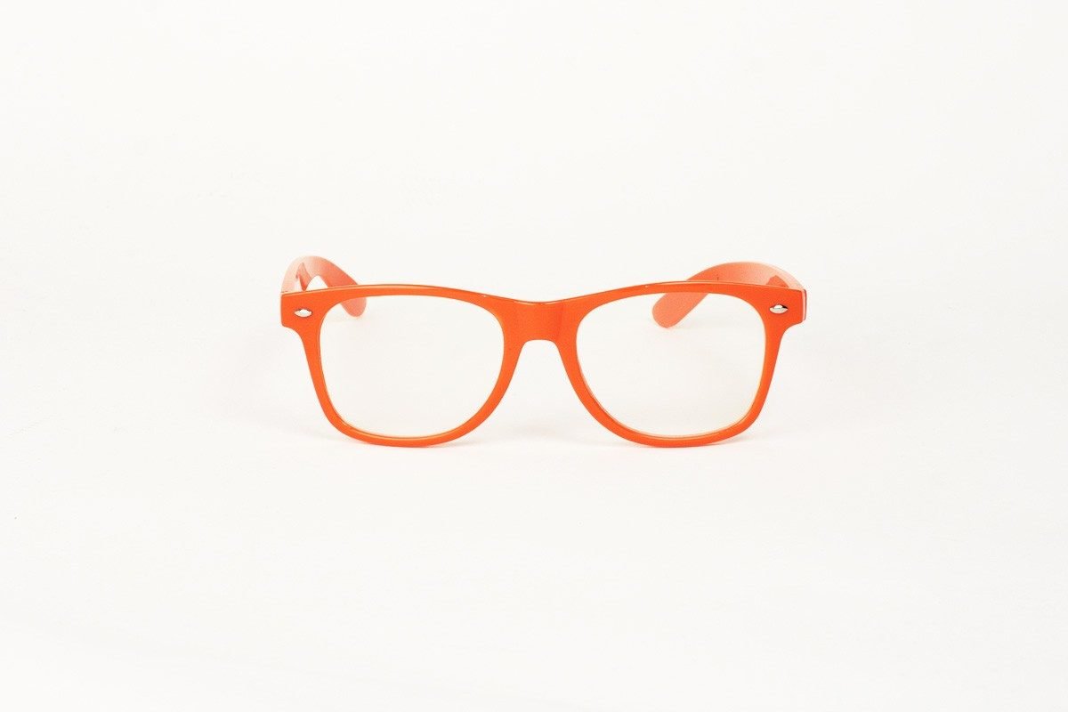 Wayfarer Clear Orange