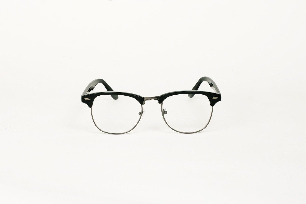 Wayfarer 60's Clear Svart-Silver