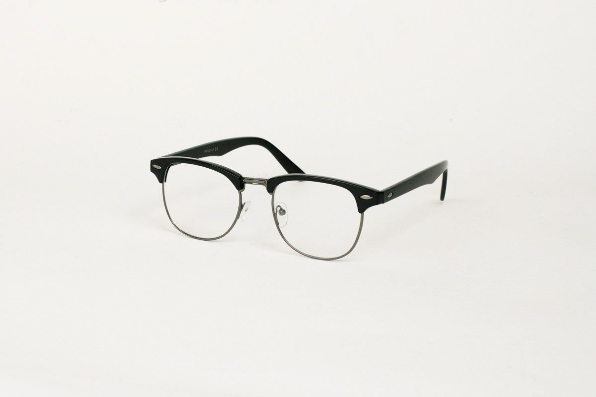 Wayfarer 60's Clear Svart-Silver