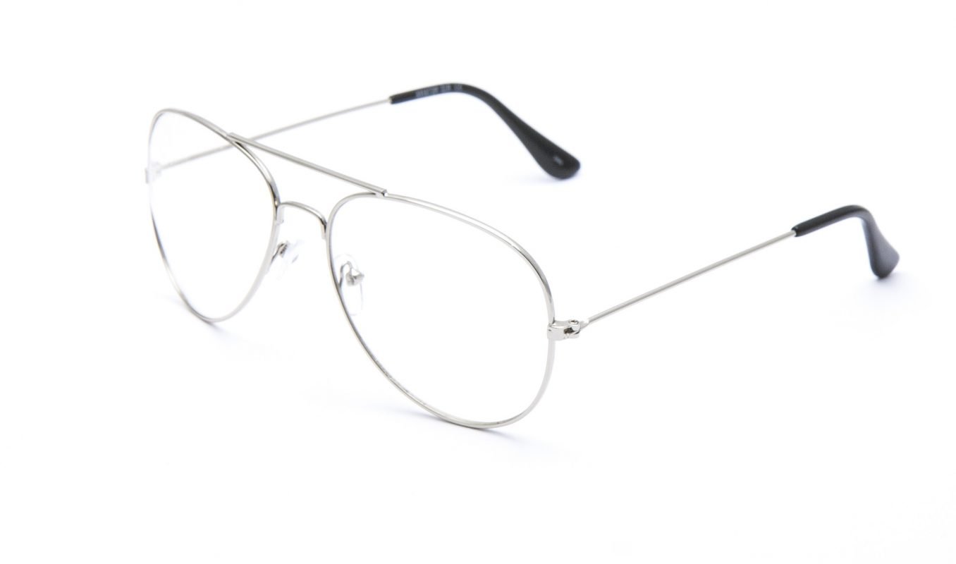 Aviator Clear Silver