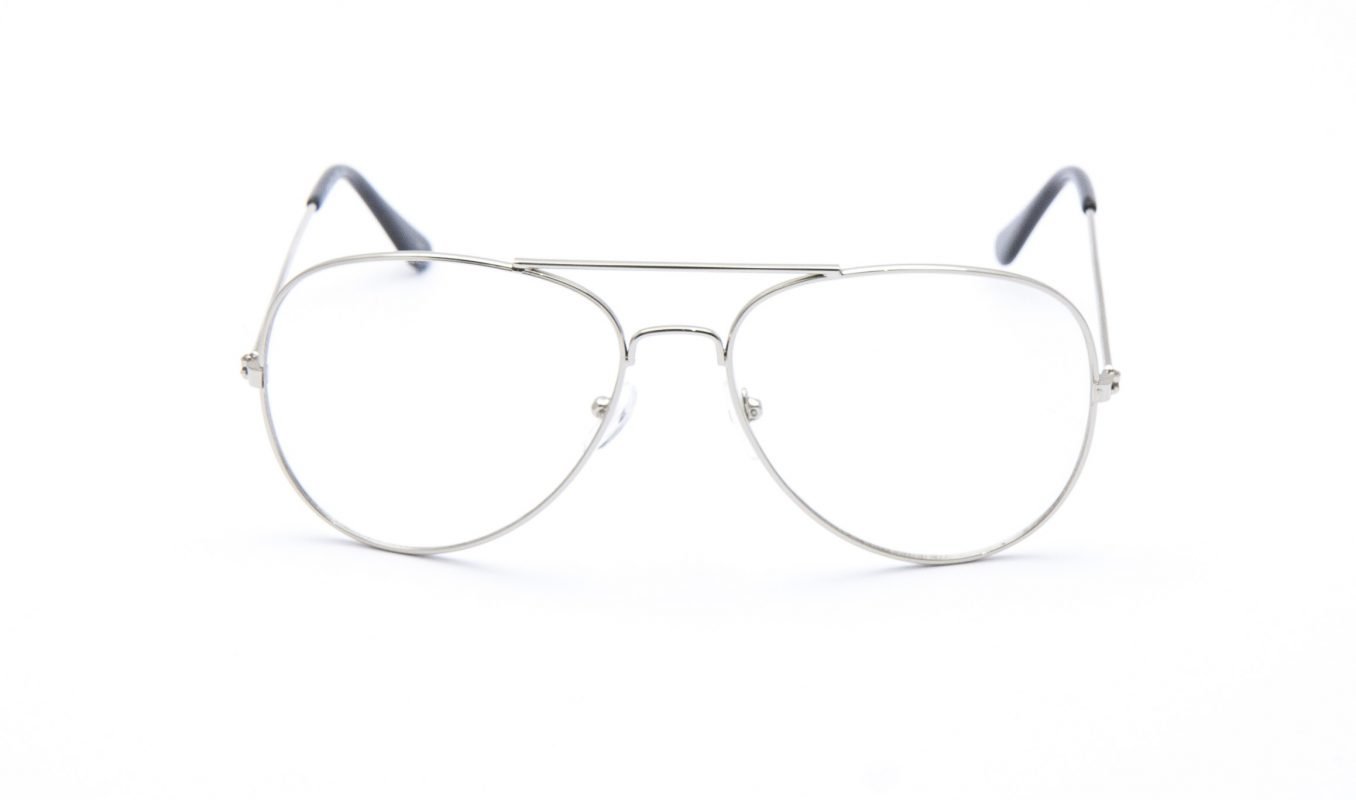 Aviator Clear Silver