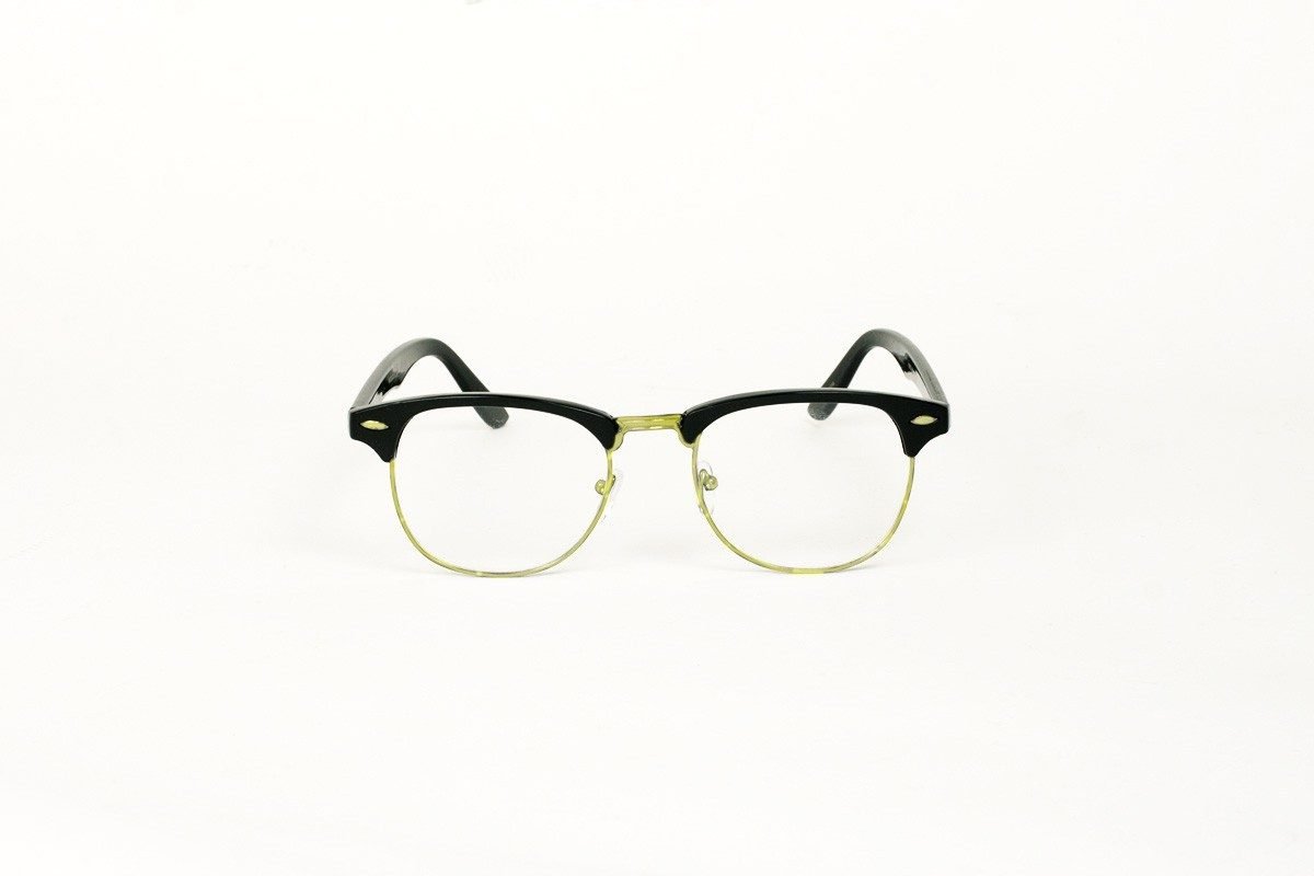 Wayfarer 60's Clear Svart-Guld